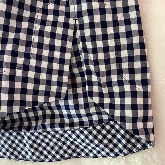 Vineyard Vines gingham tie sleeve top - Picture 6 of 14